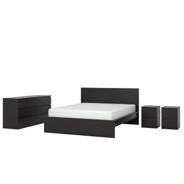MALM, bedroom furniture/set of 4, 180x200 cm, 794.882.10
