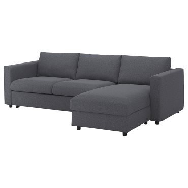 VIMLE, 3-seat sofa-bed with chaise longue, 795.452.82