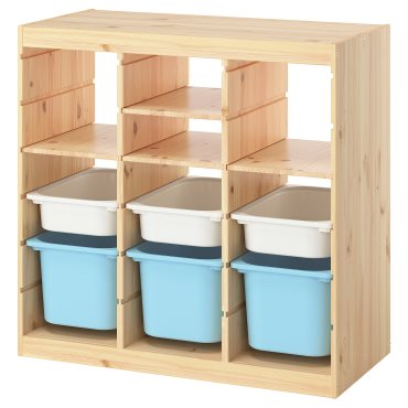 TROFAST, storage combination room divider with shelves and boxes, 93x44x91 cm, 796.125.73