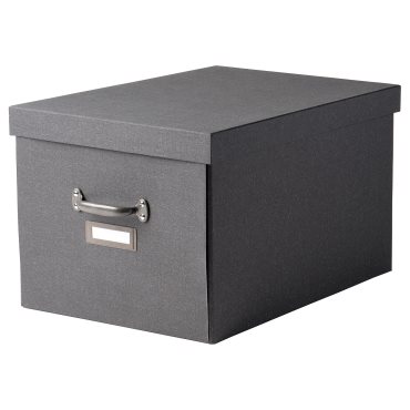 TJOG, storage box with lid, 35x56x30 cm, 804.776.68