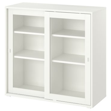 VIHALS, ντουλάπι με συρόμενες γυάλινες πόρτες, 95x37x90 cm, 805.428.76