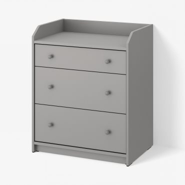 HAUGA, chest of 3 drawers, 70x46x84 cm, 805.815.18
