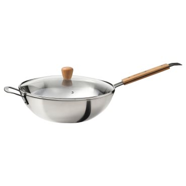 VARDAGEN, wok with lid, 32 cm, 806.048.45