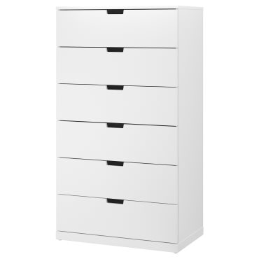 NORDLI, chest of 6 drawers, 80x145 cm, 892.394.99