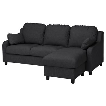 VINLIDEN, 3-seat sofa with chaise longue, 893.046.87