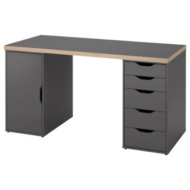 LAGKAPTEN/ALEX, desk, 140x60 cm, 895.853.95