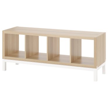 KALLAX, shelving unit with underframe, 147x59 cm, 994.426.74