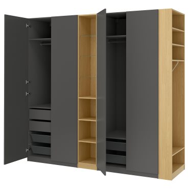 PAX/FORSAND, συνδυασμός ντουλάπας, 255x60x236 cm, 996.073.49