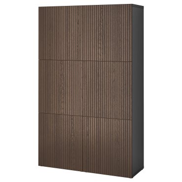 BESTÅ, storage combination with doors, 120x42x193 cm, 094.216.71