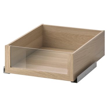 KOMPLEMENT, drawer with glass front, 102.466.81