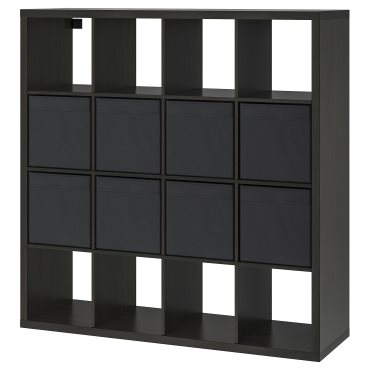 KALLAX, shelving unit with 8 inserts, 190.305.92