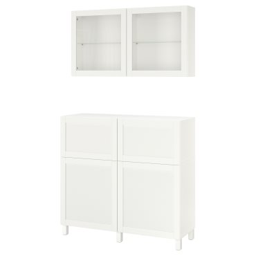 BESTÅ, storage combination with doors/drawers push open, 120x42x213 cm, 193.992.12