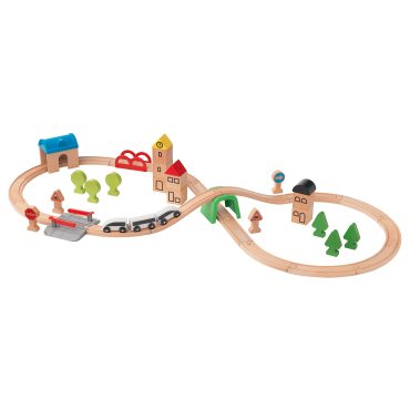 LILLABO, 45-piece train set with rail, 203.300.66
