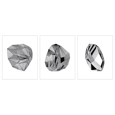 BILD, poster/Jewels/3 pack, 40x50 cm, 204.321.64