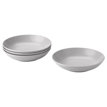 FÄRGKLAR, deep plate/4 pack, 23 cm, 204.793.83
