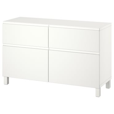 BESTÅ, storage combination with doors/drawers push-open, 120x42x74 cm, 294.215.33