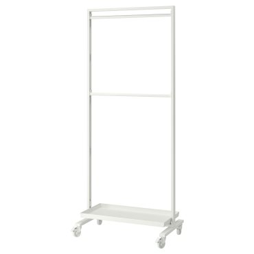 MITTZON, frame with castors/clothes rail/display shelf, 85x205 cm, 295.139.57