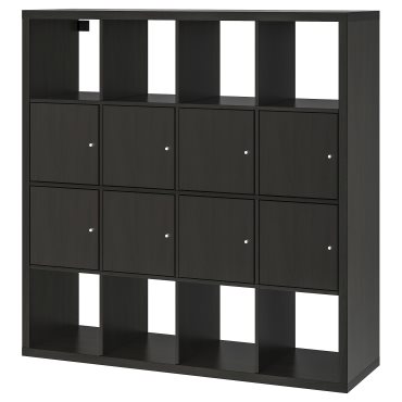 KALLAX, shelving unit with 8 inserts, 390.174.72