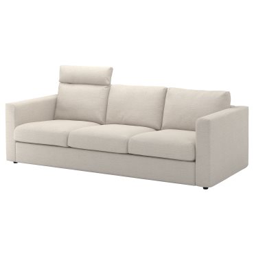 VIMLE, 3-seat sofa with headrest, 393.990.27
