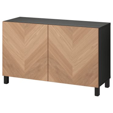 BESTÅ, storage combination with doors, 120x42x74 cm, 494.214.24