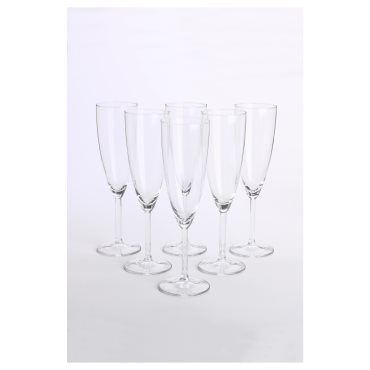 SVALKA, champagne glass, 6 pack, 500.151.22