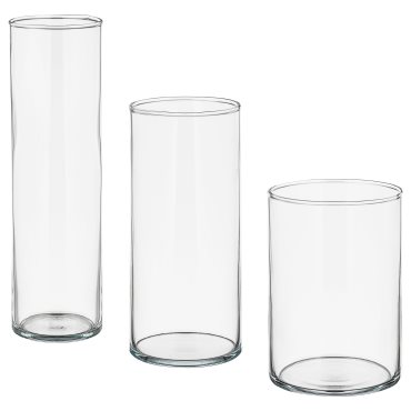 CYLINDER, vase, set of 3, 601.750.92