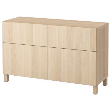 BESTÅ, storage combination with doors/drawers push-open, 120x42x74 cm, 694.125.98