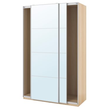PAX, wardrobe with sliding doors, 150X66X236 cm, 698.994.34