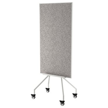 ELLOVEN, whiteboard/noticeboard with castors, 70x180 cm, 704.747.69