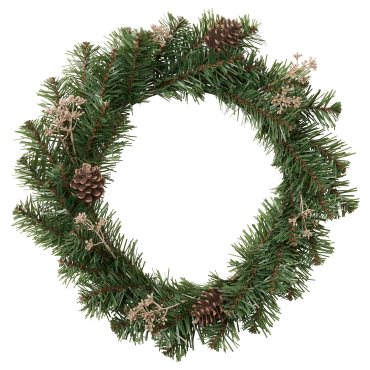 SMYCKA, artificial wreath in/outdoor/Pine, 45 cm, 704.965.49