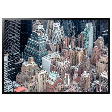 BJÖRKSTA, picture with frame/New York from above, 200x140 cm, 793.849.67