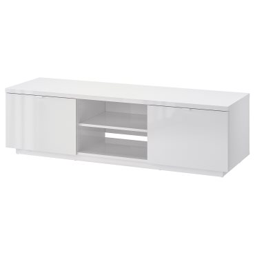 BYÅS, TV bench/high-gloss, 160x42x45 cm, 802.277.97