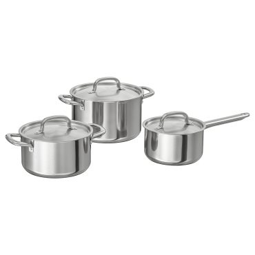 IKEA 365+, σετ σκευών μαγειρικής, 3 τεμ., 804.843.29