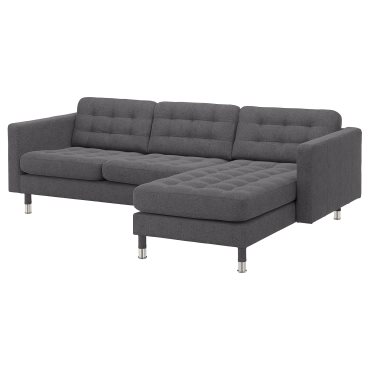 LANDSKRONA, 3-seat sofa with chaise longue, 892.726.67