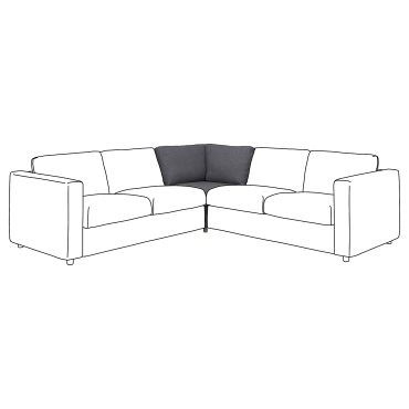 VIMLE, γωνιακό κάθισμα, 893.925.42