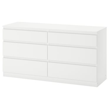 KULLEN, chest of 6 drawers, 140x72 cm, 903.092.45