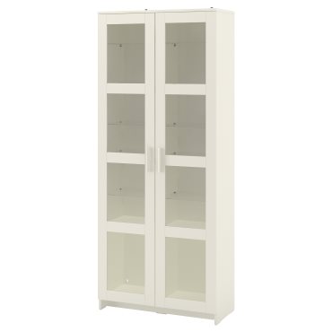 BRIMNES, glass-door cabinet, 904.098.72