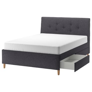 IDANÄS, upholstered storage bed, 160x200 cm, 904.471.76