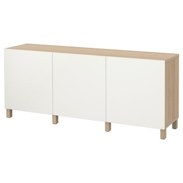 BESTÅ, σύνθεση αποθήκευσης με πόρτες, 180x42x74 cm, 991.397.34