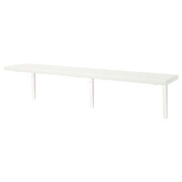 BERGSHULT/TOMTHULT, shelf with bracket, 120x20 cm, 994.183.15