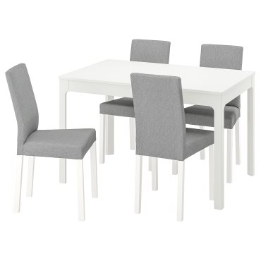 EKEDALEN/KATTIL, table and 4 chairs, 120/180 cm, 994.288.14
