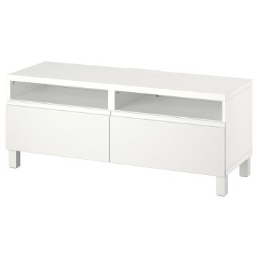 BESTÅ, έπιπλο TV με συρτάρια με μαλακό κλείσιμο, 120x42x48 cm, 994.358.81