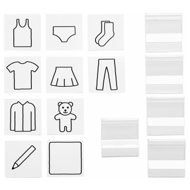 HÄNGIG, label holder, 5 pack, 004.513.23