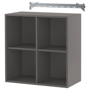 EKET, wall-mounted shelving unit with 4 compartments, 192.858.33