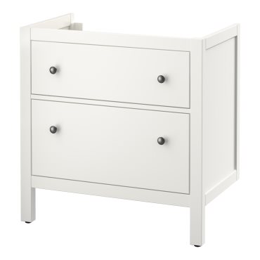 HEMNES, βάση νιπτήρα με 2 συρτάρια, 80x47x83 cm, 202.176.64