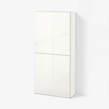 BESTÅ, ντουλάπι τοίχου με 2 πόρτες, 60x22x128 cm, 294.219.53
