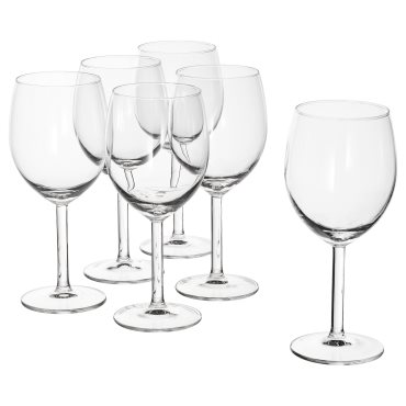 SVALKA, red wine glass, 6 pack, 300.151.23