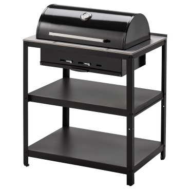 GRILLSKÄR, ψησταριά για κάρβουνα με ντουλάπι εξωτερικού χώρου, 86x61 cm, 304.714.47