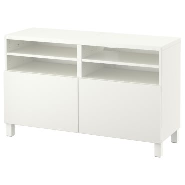 BESTÅ, TV bench with doors, 120x42x74 cm, 390.683.34