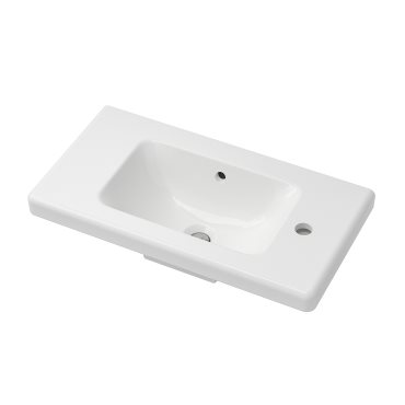 TVÄLLEN, single wash-basin, 64x33x5 cm, 404.801.73
